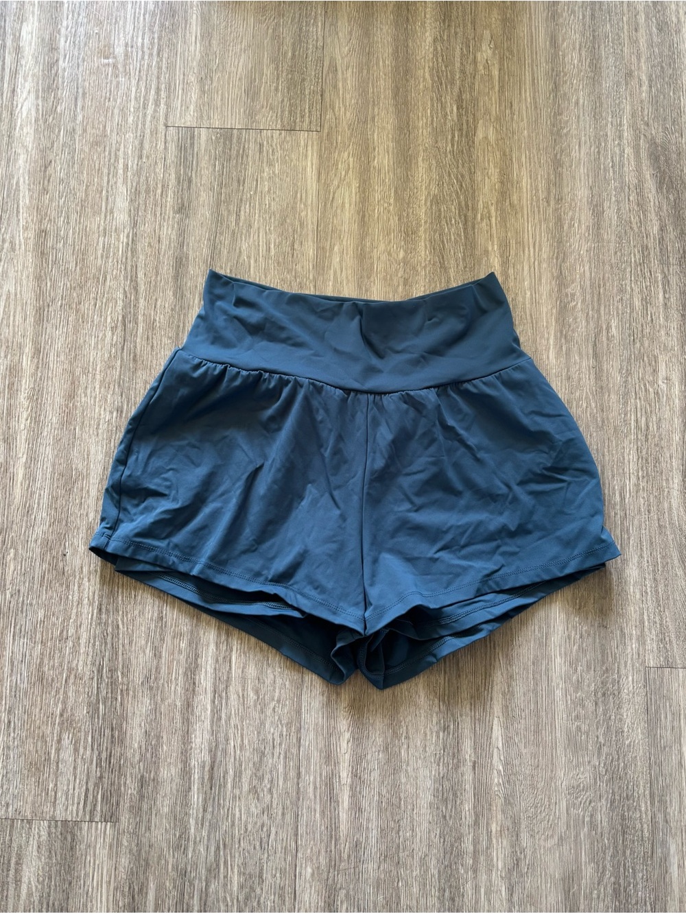 HALARA Slate Blue High-Waist Athletic Shorts